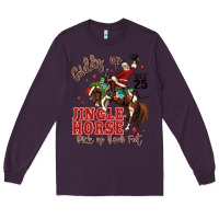 Plum giddy up jingle horse pick up your feet Long Sleeve Tee - MaliasSmallBusiness