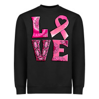 Black Breast Cancer love Heavyweight Sweatshirt - NancyCooperArtShop