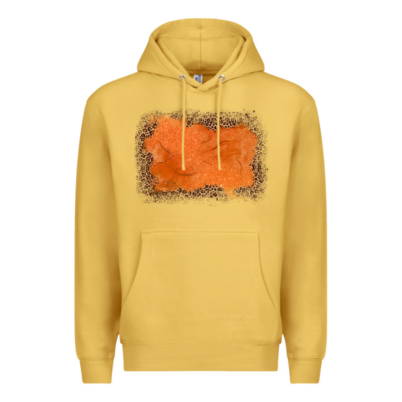 Gemstone Orange Leopard Background Premium Hoodie by JahusDesignShop | Teevron
