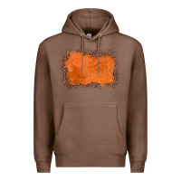 Chestnut gemstone orange leopard background Premium Hoodie - JahusDesignShop