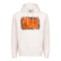 Pale Pink gemstone orange leopard background Premium Hoodie - JahusDesignShop