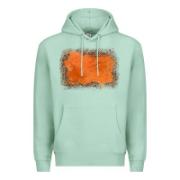 Seafoam gemstone orange leopard background Premium Hoodie - JahusDesignShop