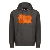 Smoke gemstone orange leopard background Premium Hoodie - JahusDesignShop