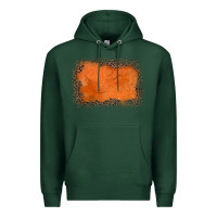 Sports Green gemstone orange leopard background Premium Hoodie - JahusDesignShop