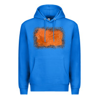 True Royal gemstone orange leopard background Premium Hoodie - JahusDesignShop