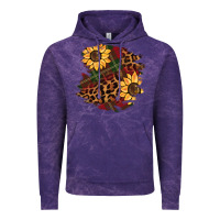 Cloud Purple Christmas leopard sunflower Vintage Hoodie - BarkalooDesign