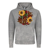 Cloud Rock Christmas leopard sunflower Vintage Hoodie - BarkalooDesign