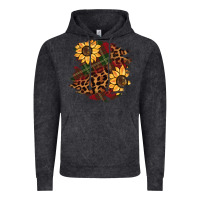 Vintage Black Christmas leopard sunflower Vintage Hoodie - BarkalooDesign