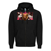Black Highland Cow Mom Zipper Hoodie - Bettercallsaul