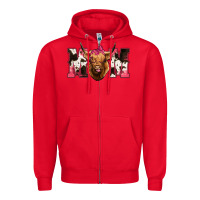 Red Highland Cow Mom Zipper Hoodie - Bettercallsaul