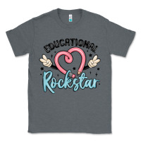 Charcoal Heather educational rockstar Classic Tee - MaliasSmallBusiness