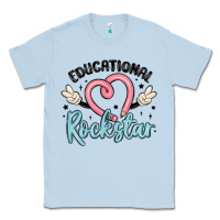 Dusty Blue educational rockstar Classic Tee - MaliasSmallBusiness