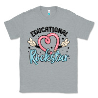 Heather Grey educational rockstar Classic Tee - MaliasSmallBusiness
