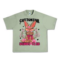 Oil Green cottontail bunny club Urban Heavy Tee - MaliasSmallBusiness
