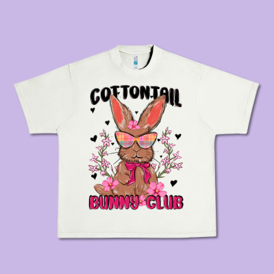 Cottontail Bunny Club Urban Heavy Tee Designed By Maliassmallbusiness