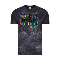 Cloud Black normalize minds of all kinds Vintage Tee - MaliasSmallBusiness