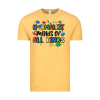 Vintage Mustard normalize minds of all kinds Vintage Tee - MaliasSmallBusiness