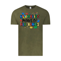 Vintage Olive normalize minds of all kinds Vintage Tee - MaliasSmallBusiness