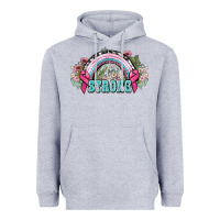 Heather Grey Strong Cancer rainbow Cancer Awareness Heavyweight Hoodie - HowdyJamesFarm
