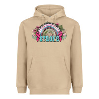 Mushroom Strong Cancer rainbow Cancer Awareness Heavyweight Hoodie - HowdyJamesFarm