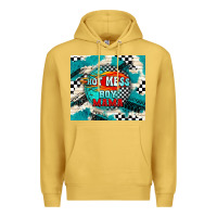 Antique Gold hot mess boy mama with fire Premium Hoodie - TumblerDesignByShophia