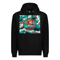 Black hot mess boy mama with fire Premium Hoodie - TumblerDesignByShophia