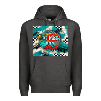 Charcoal Heather hot mess boy mama with fire Premium Hoodie - TumblerDesignByShophia