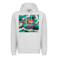Dove Grey hot mess boy mama with fire Premium Hoodie - TumblerDesignByShophia
