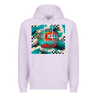 Lilac hot mess boy mama with fire Premium Hoodie - TumblerDesignByShophia