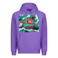 Purple hot mess boy mama with fire Premium Hoodie - TumblerDesignByShophia