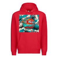 Red hot mess boy mama with fire Premium Hoodie - TumblerDesignByShophia