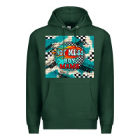 Sports Green hot mess boy mama with fire Premium Hoodie - TumblerDesignByShophia