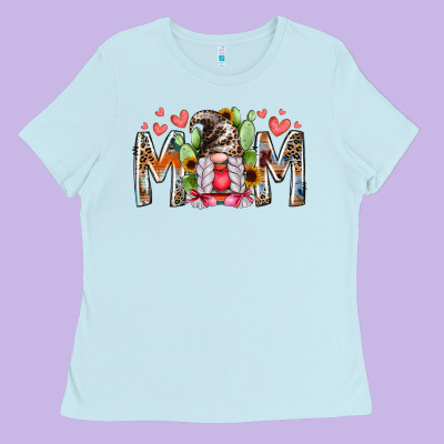 Mom Gnomes Ladies Tee Designed By Racoondesign