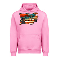 Fuchsia Pink Memorial Day honor and remember Urban Hoodie - FaDigitalArtStudio