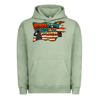Pigment Oil Green Memorial Day honor and remember Urban Hoodie - FaDigitalArtStudio