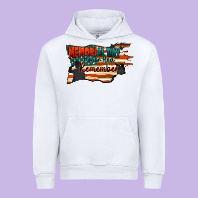 Memorial Day Honor And Remember Urban Hoodie Designed By Fadigitalartstudio