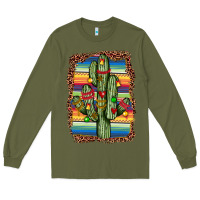 Army Green Christmas cactus Long Sleeve Tee - JahusDesignShop