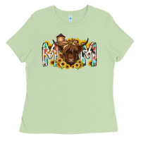 Matcha mom highland cow Ladies Tee - RacoonDesign