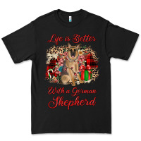 Black Christmas life is better with a german shepherd Premium Tee - JahusDesignShop