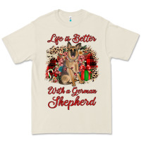 Bone Christmas life is better with a german shepherd Premium Tee - JahusDesignShop