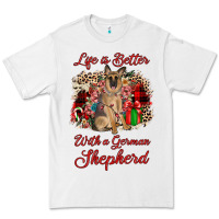 White Christmas life is better with a german shepherd Premium Tee - JahusDesignShop