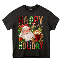 Asphalt happy holiday santa claus christmas Heavy Core Tee - FaDigitalArtStudio