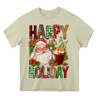 Mossy happy holiday santa claus christmas Heavy Core Tee - FaDigitalArtStudio