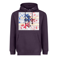 Plum 4th of july flag cross Heavyweight Hoodie - TumblerDesignByShophia
