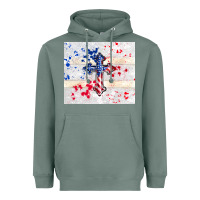 Sage 4th of july flag cross Heavyweight Hoodie - TumblerDesignByShophia