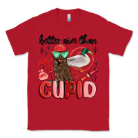 Red better aim than cupid with dog and duck Classic Tee - MaliasSmallBusiness
