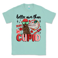 Seafoam better aim than cupid with dog and duck Classic Tee - MaliasSmallBusiness