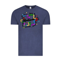 Vintage Denim autism teacher pencil Vintage Tee - MaliasSmallBusiness