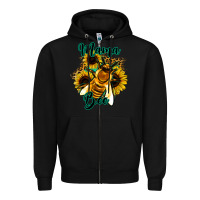 Black Leopard Sunflower Western Mama Bee Zipper Hoodie - Bettercallsaul