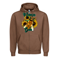 Chestnut Leopard Sunflower Western Mama Bee Zipper Hoodie - Bettercallsaul